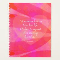 Watercolor Inspirational Quote For Women  Planner