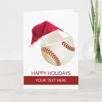 Christmas baseball Ball Santa Hat Greeting Cards