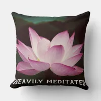 Lotus Meditation  Throw Pillow