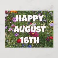 Happy August 16th Postcard