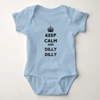 Keep Calm and Dilly Dilly Baby Jersey Lt Bodysuit