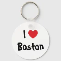 I Love Boston Keychain