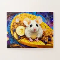 Cute Mosaic Field Mouse Vivid colored puzzle