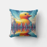 Rubber Duckie Duck  Throw Pillow