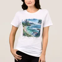 Tropical Island Coastal Living  Tri-Blend Shirt