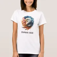 *~* USA AP16 Circular ,  American Flag Bald EAGLE T-Shirt