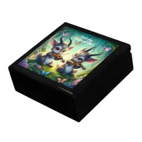 Cute Saolas Playing Violas in a Magical Forest Gift Box