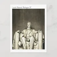 Lincoln Memorial, Washington DC Watercolour Postcard