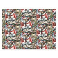 Mr and Mrs Clause Cute Christmas  Tissue Paper