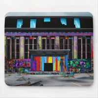 Abandoned Colorful Building Ai Art Mouse Pad