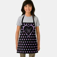 Fun and Flirty Pink Hearts Personalized Apron