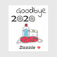 Goodbye 2020 New Year's Scrapbooking or Card Makin Sticker