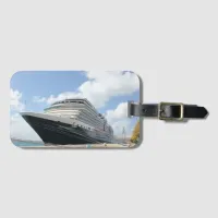 MS Nieuw Amsterdam Cruise Ship on Aruba Caribbean Luggage Tag