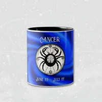 Zodiac Blue Galaxy Cancer Mug