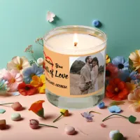 Lots of Love | Personalized 3 Photos Scented Candle