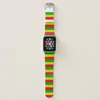 Jamaican Reggae Rasta Stripes Apple Watch Band