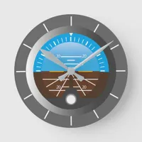 Airplane Cockpit Attitude Dial Aviation Round Clock