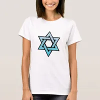 Jewish Star of David Blue Shirt