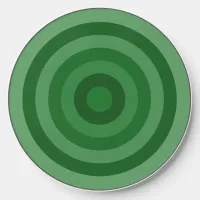 Dark Green Rings Wireless Charger