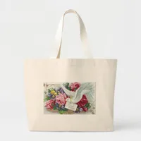 Birthday Dove Large Tote Bag