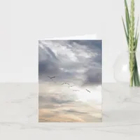 Blank Coastal Beach Note Card