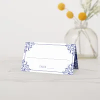 Elegant Place Card Tent Cards- Nadine (Royal Blue)