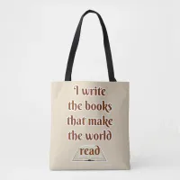 Make the World Read Sassy Slogan Tote Bag