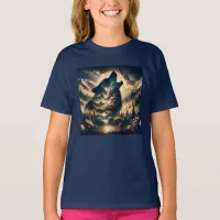 Wolf Howling at the Moon T-Shirt