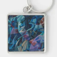 Mystic Hues: A Labyrinth of Colors Keychain