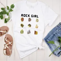 Rock Girl Funny Vintage Rock & Crystal T-Shirt