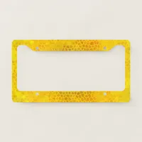 Gold Dinosaur Hide License Plate Frame