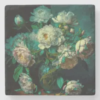 Beautiful Peony Flowers Beverage Coaster