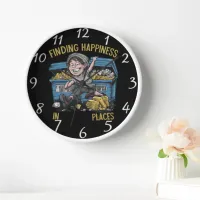 Golden Dreams: A Wealthy Boy Clock