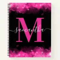 Pink Celestial Signature Monogram Notebook