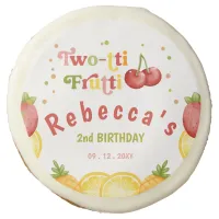 Two-tti Frutti Fruity Fun Second Birthday Party Sugar Cookie