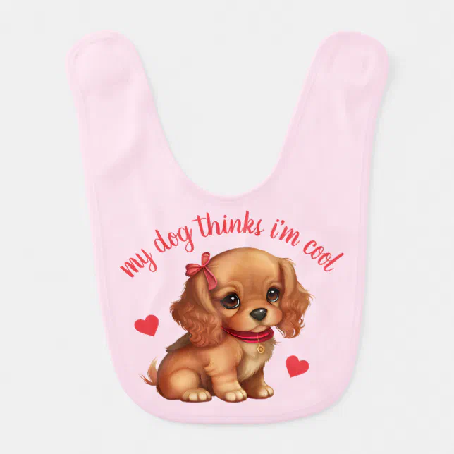 Cute Puppy | Girls | Baby Bib