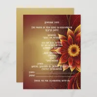 Eternal Bloom:Timeless Celebration of Love  RSVP Card