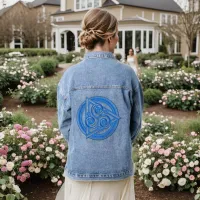 Azure Symphony: The Electric Triad Denim Jacket