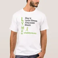 Lyme Awareness Mens Shirt with anti tick sign