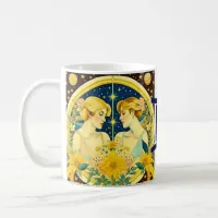 Horoscope Sign Gemini Twins Ethereal Art Coffee Mug