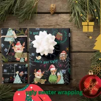 Cute Ugly Sweater Christmas Party  Wrapping Paper Sheets