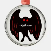 Mothman Christmas Metal Ornament