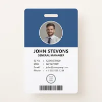 Professional Customizable Employee Identification Badge