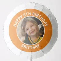 Personalized Photo, Age and Name Birthday Party Balloon