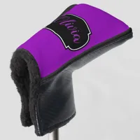 Vibrant, Bold Purple Personalized  Golf Head Cover