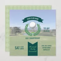 Club/Corporate Golf Tournament add photo and logo Invitation