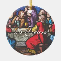 Priest Ordination Anniversary edit years Ceramic Ornament