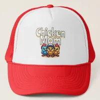 Funny Cartoon Chicks | Chicken Mom Personalized Trucker Hat