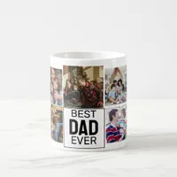 Best DAD Ever Father's Day Custom Photo Collage Coffee Mug