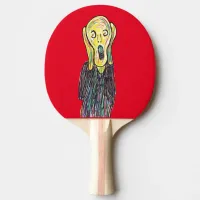 The scream scary ping pong table tennis ping pong paddle